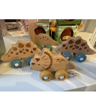 Two's Company Crafted Wooden Dinosaur Toy