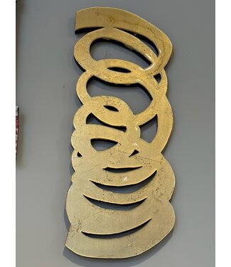 Cynthia Kolls "Bounce" Gold Leaf/Resin 28"x11"