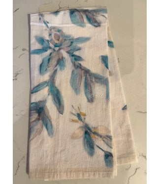 Elaine Gleason Elaine Gleason Ivory Floral Towel