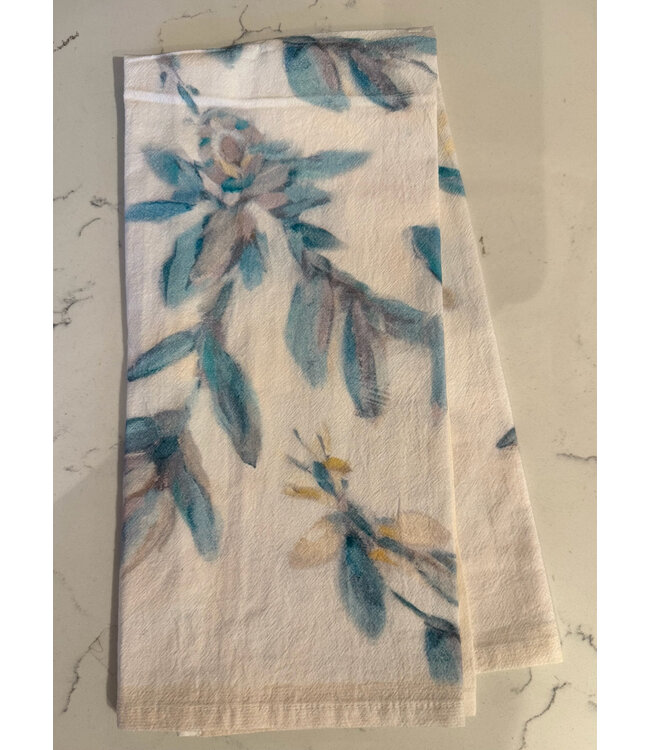 Elaine Gleason Ivory Floral Towel