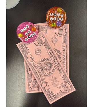 Rahya Jewelry Design Glitter Birthday Badge