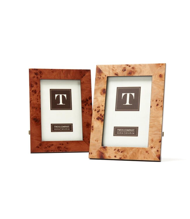 Burled Wood 4 x 6 Frame (sold separately)