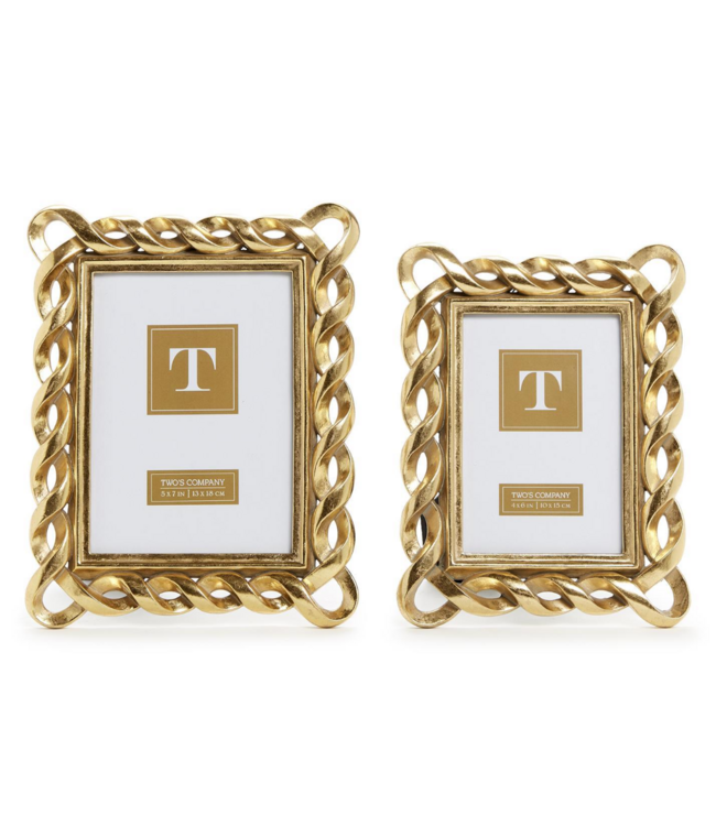 Gold Ribbon Photo Frame 4x6