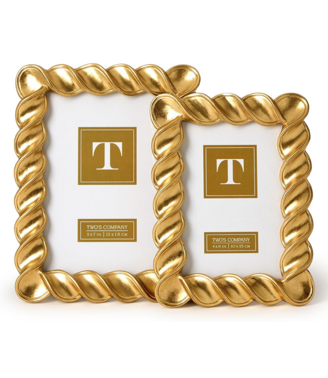 Twist Gold Leaf Frames