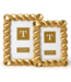 Twist Gold Leaf Frames