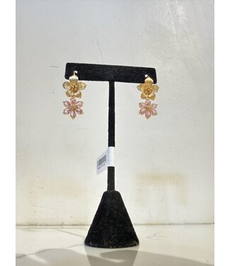 Laura McClendon Flower Ear with Pink Flower