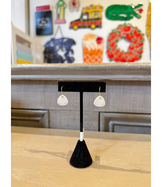 Laura McClendon Milk White Earring