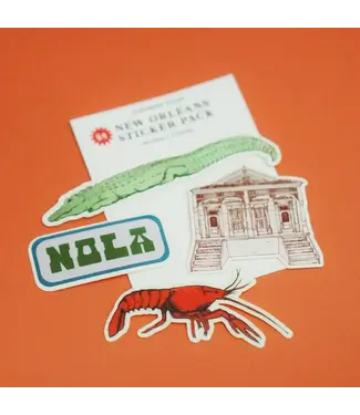 Statement Goods New Orleans Sticker Pack - Red Star