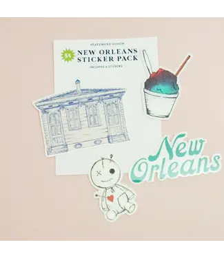 Statement Goods New Orleans Sticker Pack - Green Star