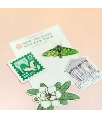 Statement Goods New Orleans and Nature Sticker Pack - Pink Star