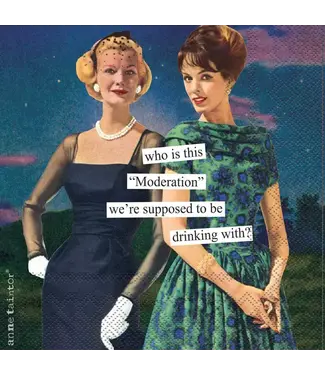 Boston International Anne Taintor Moderation Cocktail Napkins