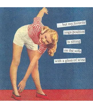 Boston International Anne Taintor Yoga Cocktail Napkins