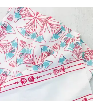 The Mended Company Table Throw - Mosaic - Pink & Saltwater