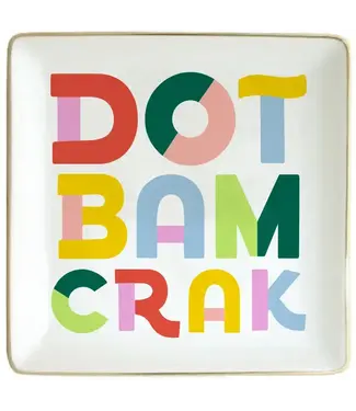Soiree Sisters Mahjong Ceramic Trinket Tray | Dot Bam Crack