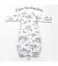 Storyland Toile Bamboo Baby Gown, Grey