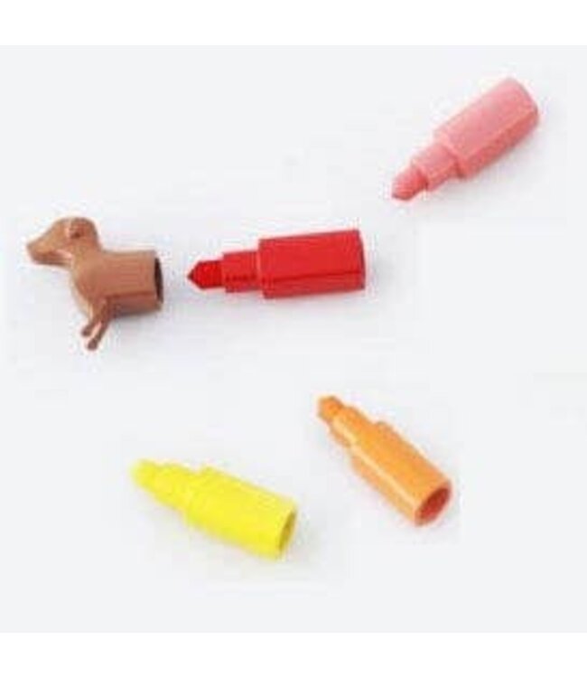 Rainbow Dachshund Markers