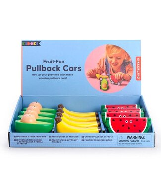 Kikkerland Fruit-Fun Pullback Cars