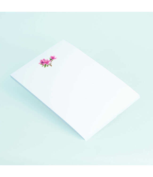 Azaleas Watercolor Notepad