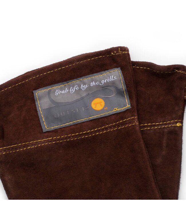 Outset Brown Leather Grill Gloves