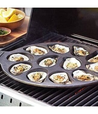 Fox Run Brands Outset Cast Iron Oyster Grill Pan