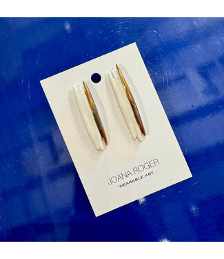 Objects in Clay Long Reeds with gold earring