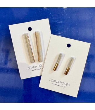 Objects in Clay Short baton with gold earring