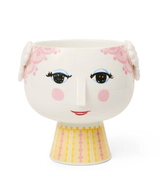 Danish Design Collective Bjørn Wiinblad - Short Base 3D Flowerpot / Vase, Pink