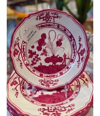 Beatriz Ball VIDA Faenza 9" Salad Plate Set of 4 (Deep Pink + White)