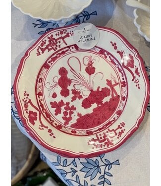 Beatriz Ball VIDA Faenza 11" Dinner Plate Set of 4 (Deep Pink and White)