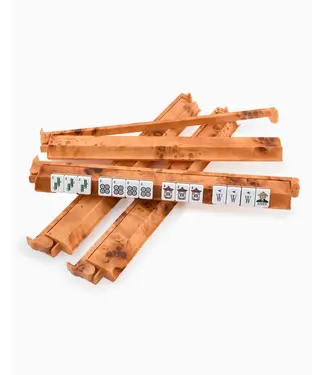 Oh My Mahjong Burl Rack and Pusher Set