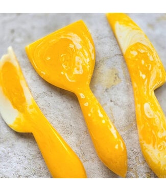 Gibb & Daan 3-Piece Cheese Knives Set - Yellow