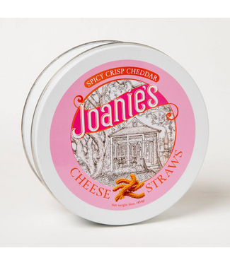 Joanie's Cheese Straws Spicy Crisp Cheddar Cheese Straws Tin