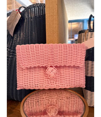 The Lilley Line Clutch | Solid Baby Pink