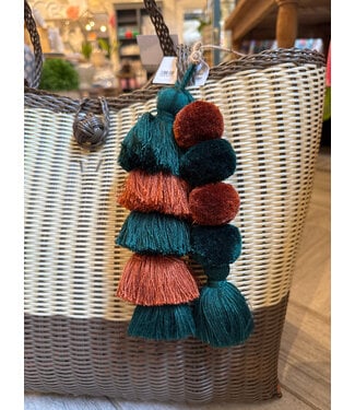 The Lilley Line Pom Pom |Evergreen/Chesnut