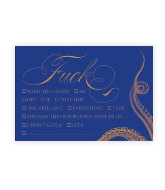 Alexa Pulitzer Fuck Octopus Calling Cards (3 pk.)