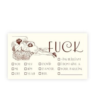 Alexa Pulitzer Fuck What You Heard Calling Cards (10 Pack)