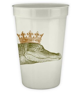 Alexa Pulitzer King Gator 16oz Pearlized Cups (12 pack)