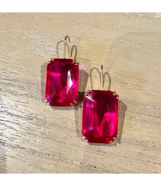 Laura McClendon Pink Gemstone Earrings