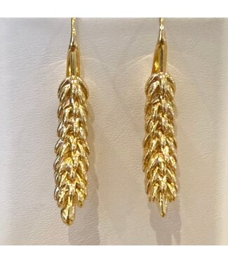 Laura McClendon Falling Flower Gold Earrings