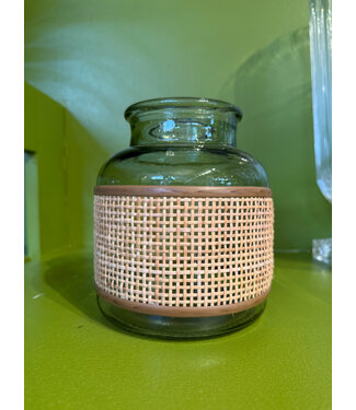 Pamela Dennis Rattan Wrapped Vase