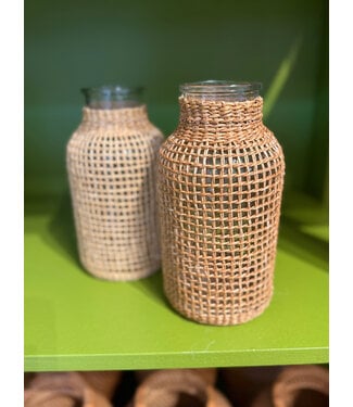 Pamela Dennis Woven Sleeve Vase