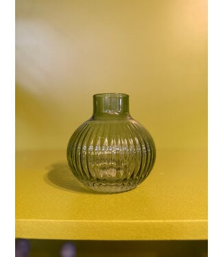 Pamela Dennis Round Green Vase