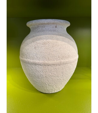 Pamela Dennis 11in Whitewash Planter