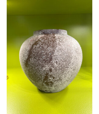 Pamela Dennis 8in Mottled Clay Pot