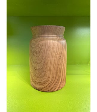 Pamela Dennis Faux Wood Ceramic Vessel 9in