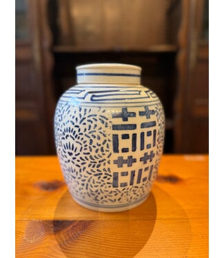 Pamela Dennis Double Happiness Ginger Jar 10in