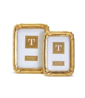 Two's Comany Gold Leaf Photo Frame 4x6