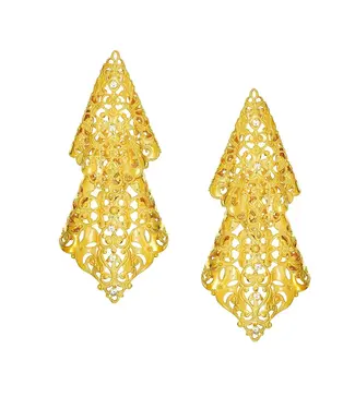 Ella Bartlow Gilded Lace Earrings