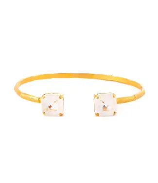Ella Bartlow Le Jardin Square Cut Bracelet - Opal