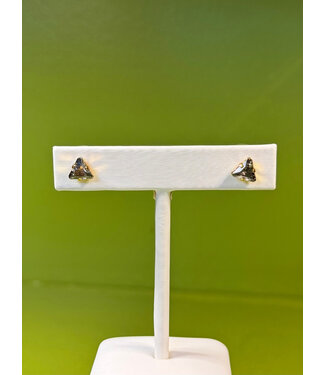 Ella Bartlow The Sphinx Earrings - Black Satin
